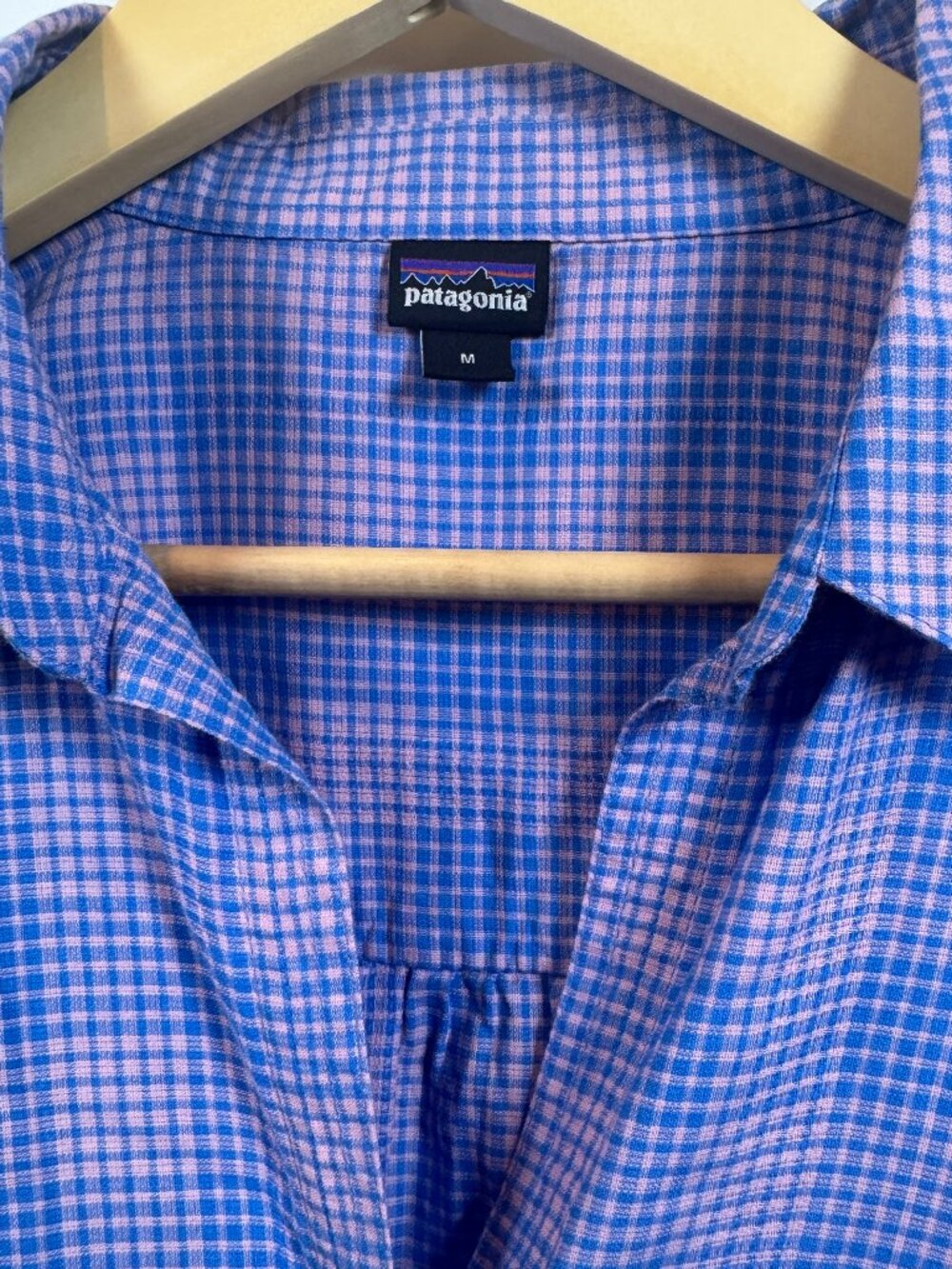 Patagonia Lightweight A/C Organic Cotton Hemp Plaid Shirt Medium 52960